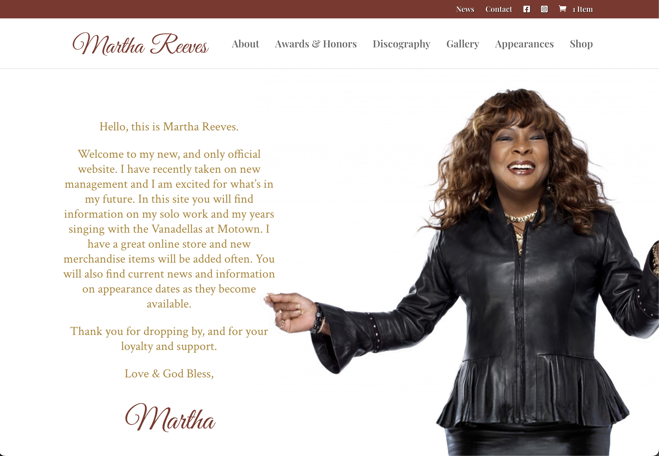 Appearances - Martha Reeves
